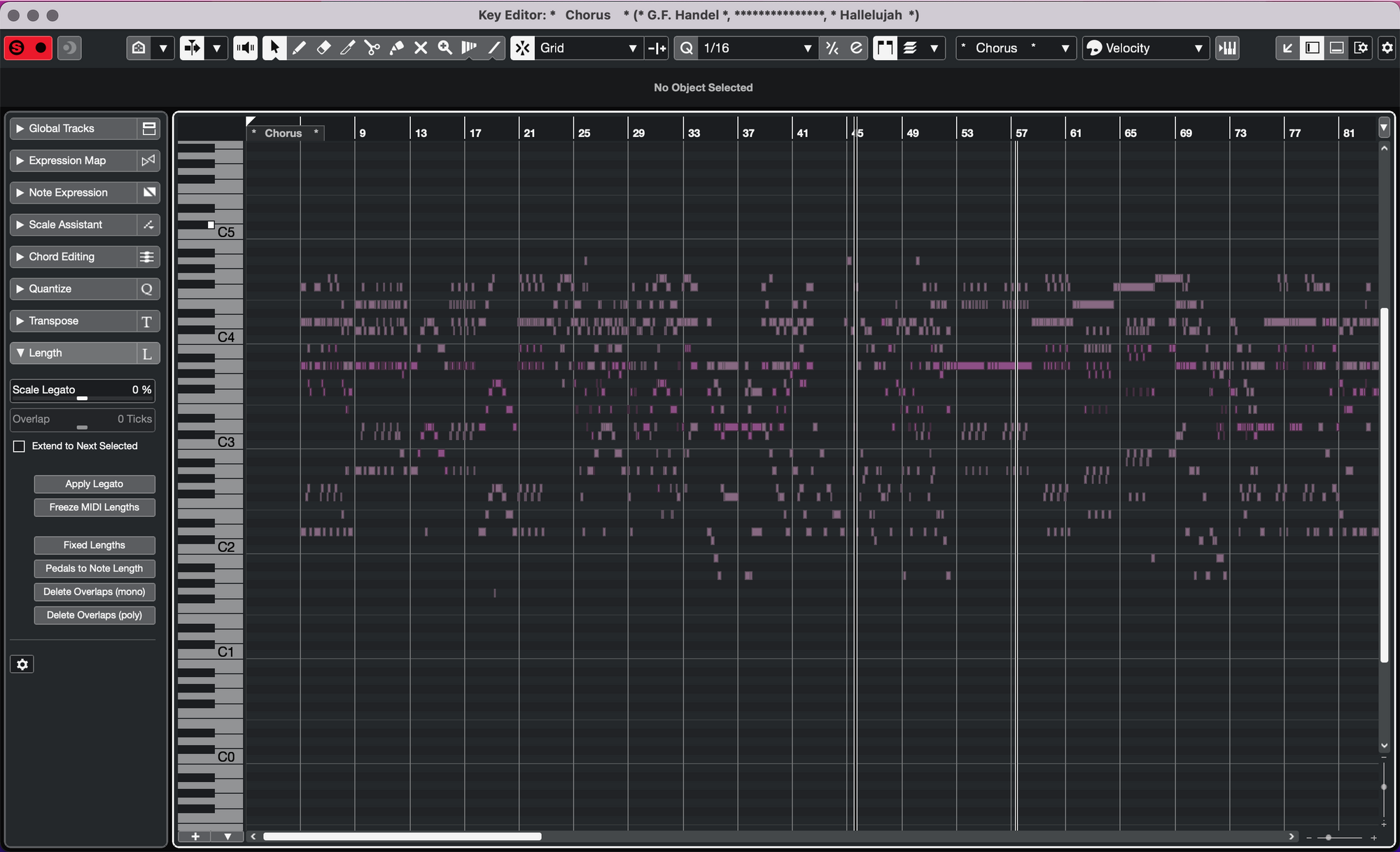 Multi-part MIDI-editing in Cubase